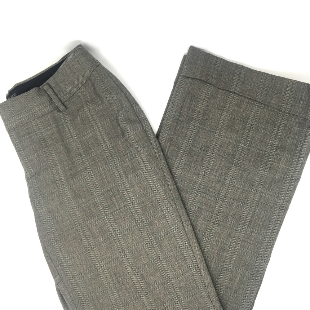 GREAT DEAL!! Banana Republic Ryan Fit Gray Plaid Flare Pants